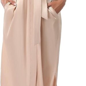 Women Kimono Long Robe Lightweight Bathrobe Soft Nightwear Comfy Nightgown